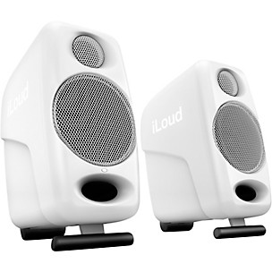 IK Multimedia iLoud Micro Monitor 3" Powered Studio Monitors (Pair), White