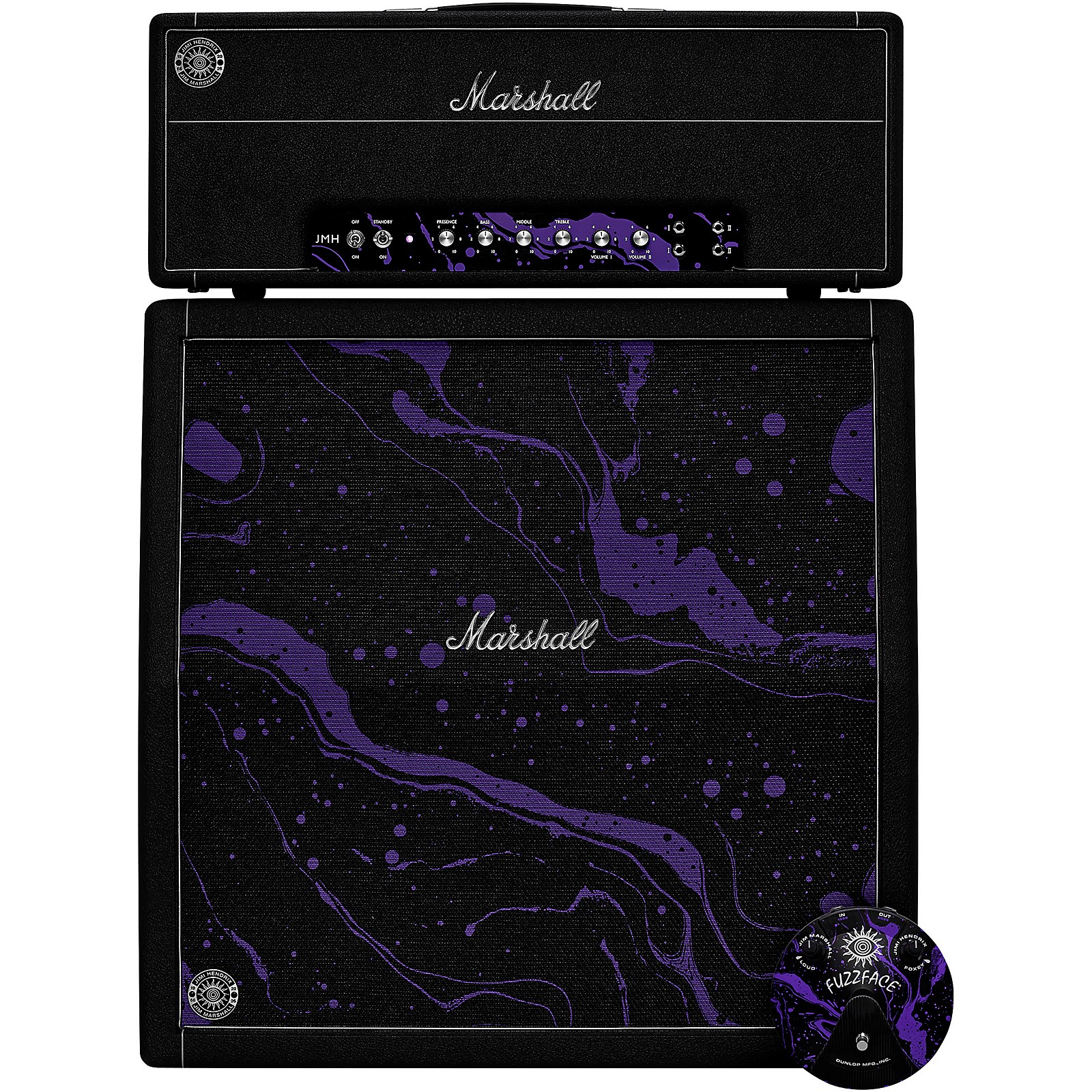 Marshall x Hendrix 60th Anniversary Half-Stack Bundle With JMH-1