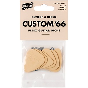 Dunlop x Herco Custom '66 Ultex Cream Guitar Picks